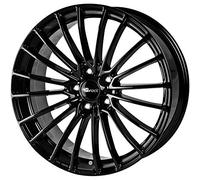 Brock B24 7 x 16 ET 42 Cercle de Trou 4 x 108 Alésage 63,4 580070207, Noir Laqué