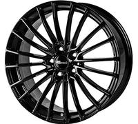 Brock B24 7 x 17 ET 35 Cercle de Trou 4 x 108 Alésage 63,4 580070213, Noir Polie