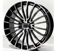 Brock B24 8 x 19 ET 35 Cercle de Trou 5 x 120 Alésage 72,6 580070257, Noir Polie