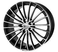 Brock B24 8,5 x 20 ET 48 Cercle de Trou 5 x 112 Alésage 66,6 580070460, Noir Polie