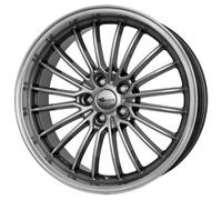 Brock B24GP 10,5 x 20 ET 45 Cercle de Trou 5 x 130 Alésage 71,6 580070729, Argent Brillant Rebord Poli