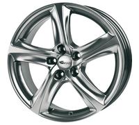 Brock B25 6,5 x 15 ET 42 Cercle de Trou 4 x 114 Alésage 72,6 580070267, Argent Brillant