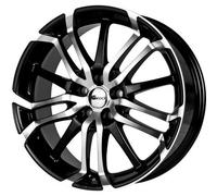 Brock B26 7,5 x 17 ET 45 Cercle de Trou 5 x 108 Alésage 72,6 580070542, Noir Polie