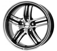 Brock B27 7,5 x 17 ET 45 Cercle de Trou 5 x 108 Alésage 72,6 580070562, Noir Polie