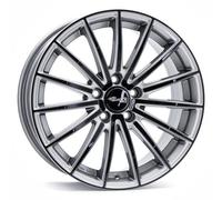 Brock B36 8 x 18 ET 30 Cercle de Trou 5 x 120 Alésage 72,6 580071428, Argent/Noir