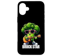 Brock Star Jeu de Mots Humoristique Rock and Roll Brocoli Coque pour iPhone 16 Plus