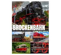Brockenbahn - Terminplaner (Wandkalender 2026 DIN A3 hoch), CALVENDO Monatskalender: Faszination Dampf- und Dieselregelbetrieb