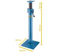 Brockhaus Heuer 117160 Dispositif de réglage de la hauteur 117160 Largeur de mâchoire: 160 mm