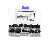 Broco 70 Pièces Cache Boulons Capuchon à Vis, en nylon Écrou Kit dôme à tête écrous hexagonaux M3 / M4 / M5 / M6 / M8 / M10(Noir)