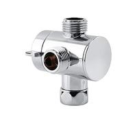 Broco Douche Vanne Derivateur,Multifonction 3 Way Pomme de Douche Vanne de dérivation G1 / 2" Adaptateur for Mettre Le Distributeur Toilettes Bidet