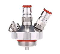 Broco Keg Beer Dispenser, Mini Distributeur de bière en fût Acier Inoxydable Mini Keg Beer Growler Spear Tap Distributeur pour Bière Artisanale Cultiver Homebrew Spear