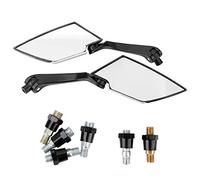 Broco Rétroviseur Moto, 2pcs Moto Modifié Rétroviseur arrière arrière Vue latérale Miroirs en fibre de carbone
