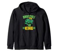Brocoli King Vegan Lover Vegetarian Healthy Vegetarian Sweat à Capuche
