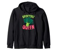 Brocoli Queen Vegan Lover Vegetarian Healthy Vegetarian Sweat à Capuche