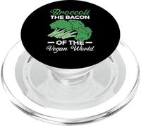 Brocoli The Bacon of The Vegan World Healthy Vegetarian PopSockets PopGrip pour MagSafe