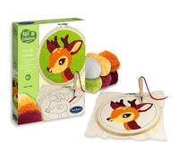 Broderie aiguille magique - SENTOSPHERE - Art & Créations - Punch Needle - Petit Cerf - Initiation au crochet - Dès 6 ans