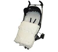 Broderie anglaise/Chancelière cosy orteils Compatible avec Bugaboo Bee Blanc
