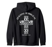 Broderie au Point de Croix, Patchwork, Foi biblique, Bible Sweat à Capuche