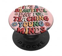 Broderie, C'est Une Belle journée pour enseigner Les Jeunes Esprits PopSockets PopGrip Adhésif