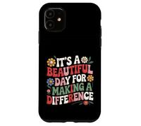 Broderie, C'est Une Belle journée pour Faire Une différence Coque pour iPhone 11