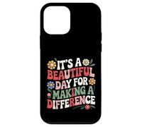 Broderie, C'est Une Belle journée pour Faire Une différence Coque pour iPhone 12 Mini