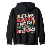 Broderie, C'est Une Belle journée pour Faire Une différence Sweat à Capuche