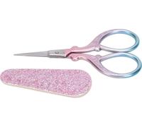 Broderie ciseaux en acier inoxydable petite couture à la main pour les projets d'artisanat de papier découpé (rose)