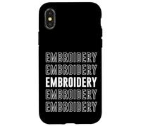 Broderie Coque pour iPhone X/XS