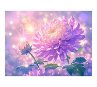 Broderie Diamant Kit Complet, Fleur Diamond Painting Adulte Kits Complets Strass Rond, DIY Peinture Diamant Kit Point de Croix Mosaique, Décoration Murale Maison Cadeau Créatif (Usine) 40x60cm 0sc680