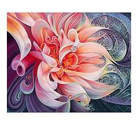 Broderie Diamant Kit Complet Morceau de fleur 5D Diamond Painting Grand Format Kit Canevas Enfant Adulte,DIY Peinture Diamant Kit Point de Croix Artisanat Décor Murale Cadeau Square Drill 60x80cm