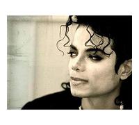 Broderie Diamant Michael Jackson,Diamond Painting Strass Broderie Diamant Kit Complet à Broder au Point de Croix Arts Craft pour Home Décoration Murale 30x40cm