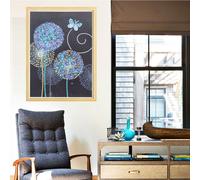 Broderie Diamant Pissenion Papillon Couture 5d Peinture Diamant Fleur Strass Spéciaux Complet Mosaïque Décoration De Maison