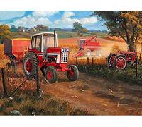 Broderie Diamant Tracteur, Moissonneuse Diamond Painting,Diamond Painting Strass Idéal pour La Décoration À La Maison/Salon/Chambre/Bureau,Broderie Diamant Kit Complet 30 X 40 Cm