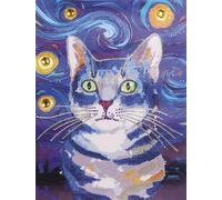 Broderie Diamond Painting - Chat - 40 x 30 cm