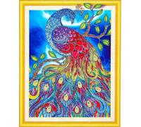 Broderie Diamond Painting - Paon - 47 x 57 cm