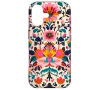 Broderie Florale Pop Art Mexicain rayé Rose Coque pour iPhone 17