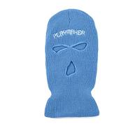 Broderie Lettre Moto Bouclier Ski Complet Cosplay Gangster Multicolore Solide Temps Froid Visage Réglable Coupe-Vent Protection UV Sweat à Capuche Tricot, bleu ciel, Taille unique
