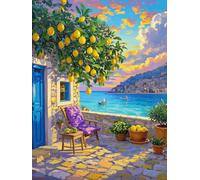 Broderie Point De Croix Imprimé Kit Broderie Debutant Romance Et Tendresse à La Plage 2 11CT DIY ŒUvres D'Art Faites à La Main Pour Adultes DéButants 40×50Cm
