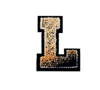 Broderie thermocollante 10 ou 26 écussons brodés en anglais avec lettres et motif brosse à dents, coudre sur vêtements décorer soi-même (chapeaux, etc.) pour Bricolage(ColorL)