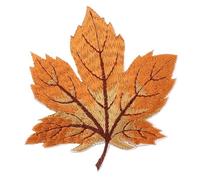 Broderie thermocollante Patch d'érable brodé à repasser, 10 pièces, Badge cousu sur feuille for vêtements en jean, sac dos, manteaux, casquette, autocollants, bricolage pour Bricolage(No4 Grey)