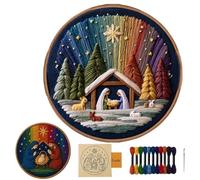 Broderies De La Série Nativité, Kit Broderies Nativité, Kits De BroderieNoël, Brodez L'histoire Sacrée, Créations De Noël Chrétiennes Pour La Décoration Et Les Cadeaux