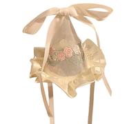 Broderies décoratives Épingle à cheveux réutilisable Couleur crème Accessoires Cheveux Pièces de cheveux pour les occasions festives Chapeau d'anniversaire adulte