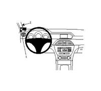 Brodit 7320288046150 Support Montage Téléphone, Gauche