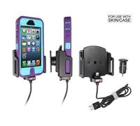 Brodit Mobile Phone Aktivhalter - iPhone 5 avec skin (chargeur de voiture)