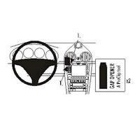 Brodit ProClip Support de fixation pour Cayman/Boxster 05-12 Centre de montage Noir