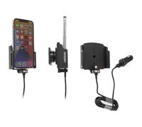 Brodit support réglable (latéral) Actif USB, 12V, pour APPLE iPhone 12, chargeur USB inclus, pour housses de protection, max : largeur 70-83mm, épaisseur : 6-10mm