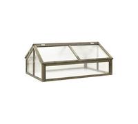 vidaXL Serre Gris 114x80x50 cm Bois de sapin