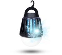 BroElec Lampe de camping LED 2 en 1, 20 heures d'autonomie, rechargeable par USB, IPX6, étanche, anti-insectes, légère, portable, pour camping, jardin, urgence