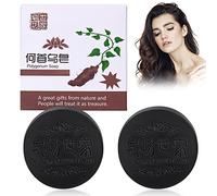BROEYOUE Polygonum Multiflorum Shampoo Soap, Naturel Savon Capillaire Polygonum, He Shou Wu Savon Shampooing, Favoriser la Croissance des Cheveux et Prévenir la Perte de Cheveux (2 Pièces)