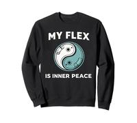 Broga Humour Gym Humour Gym Bro Yoga Force Flexible Sweatshirt
